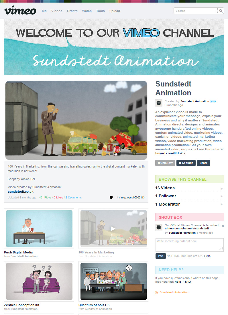 Sundstedt Animation Vimeo Channel