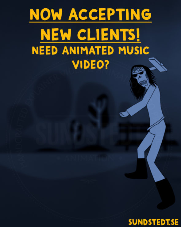 Sundstedt Animation - Now accepting new animated music video clients!