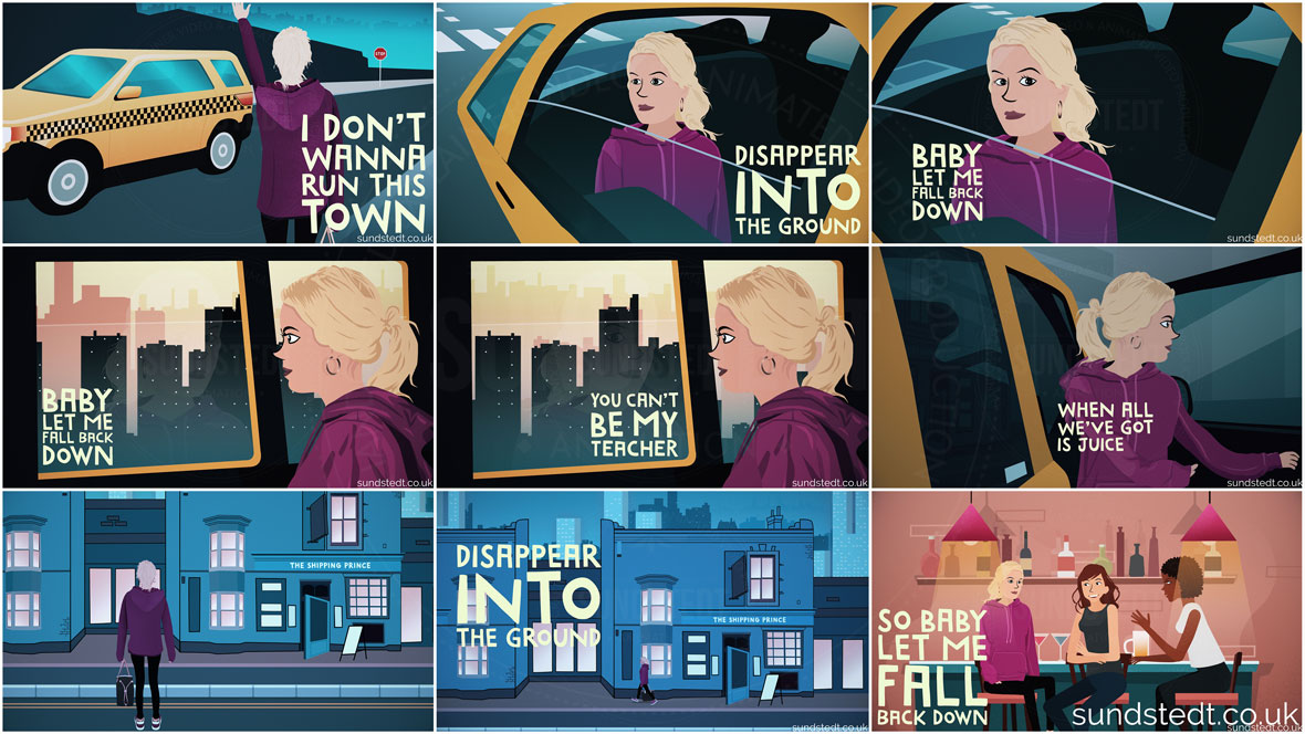 Animated Lyric Video Production Service - Sundstedt Animation