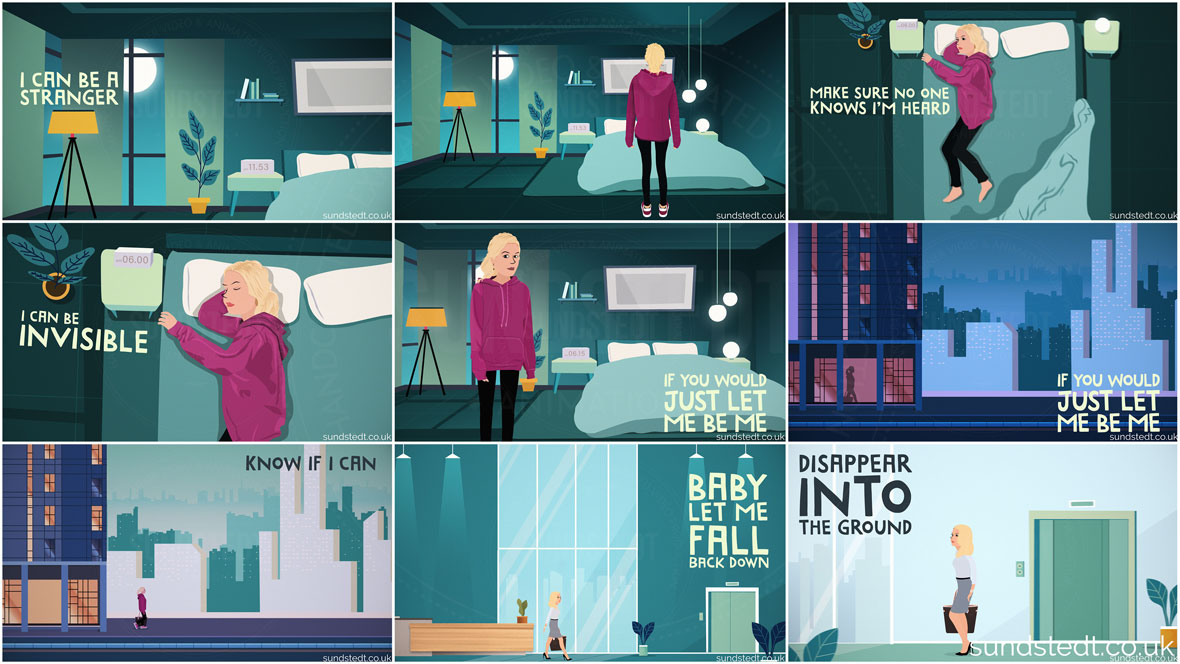 Animated Lyric Video Service by Sundstedt Animation