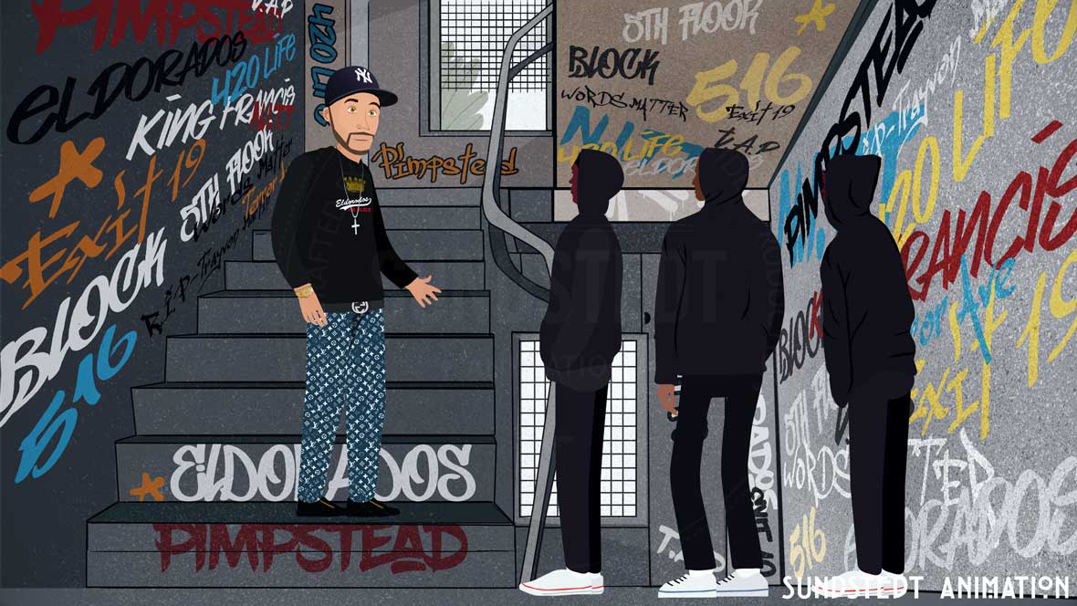 2D Animated music video production company Sundstedt Animation