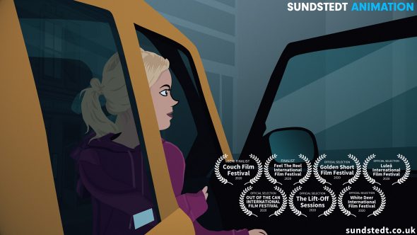 Fall Back Down Lyric Video Film Festival Awards - Sundstedt Animation