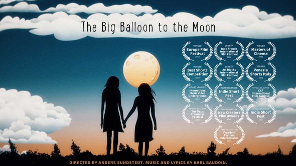 The Big Balloon to the Moon Animated Music Video